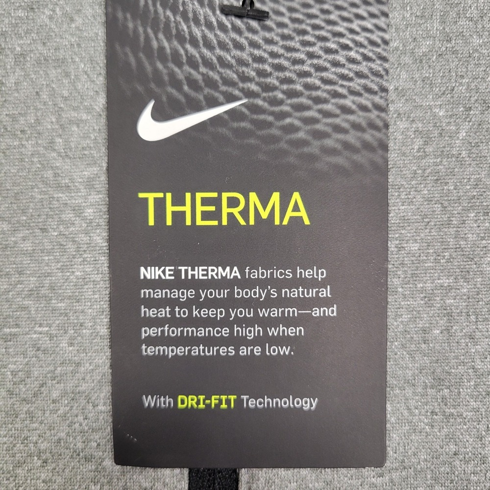 Nike Therma Dry Fit Mens 1/4 Zip Mock Neck Golf Pullover Gray Long Sleeve XL NWT - Picture 5 of 10
